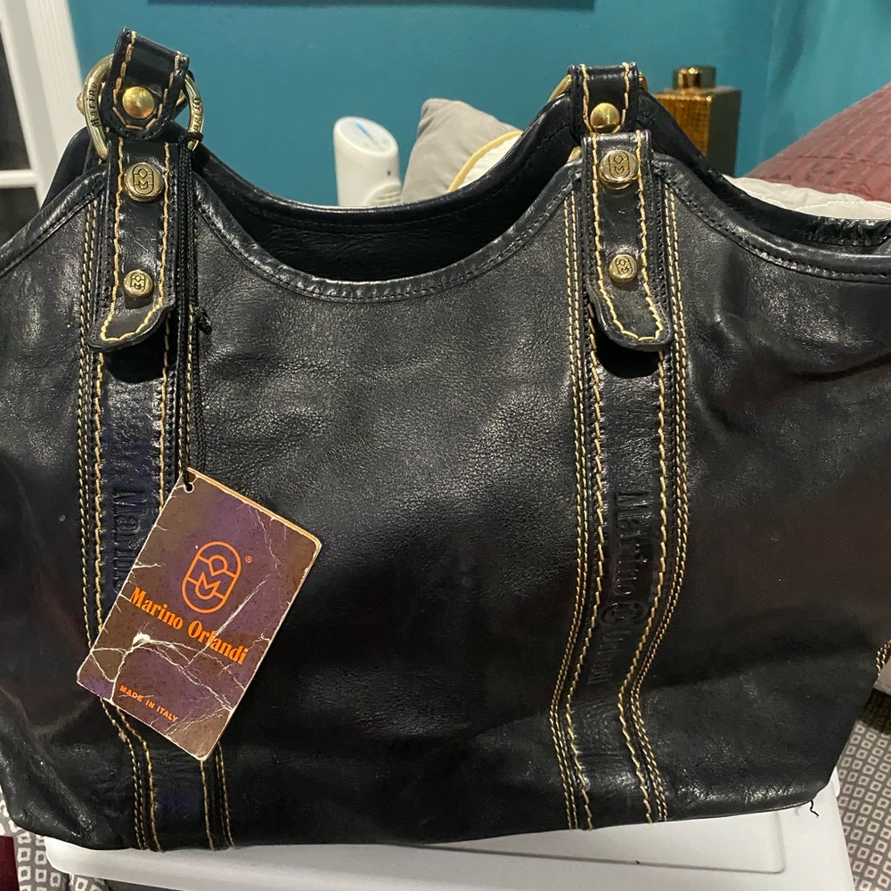 Marino Orlandi Black Leather Women's Bag